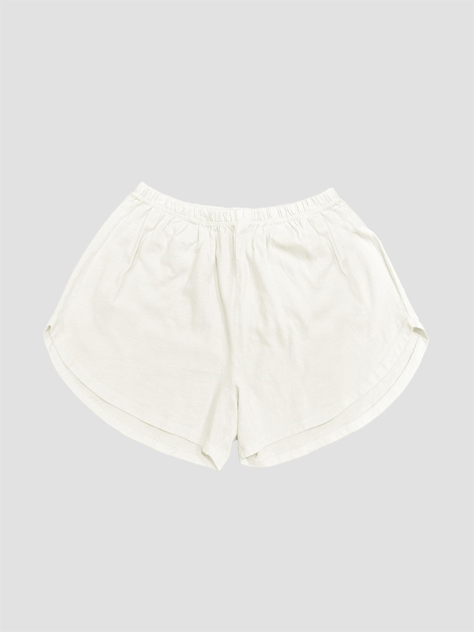 Mineral Washed Cotton Jersey Dolphin Short