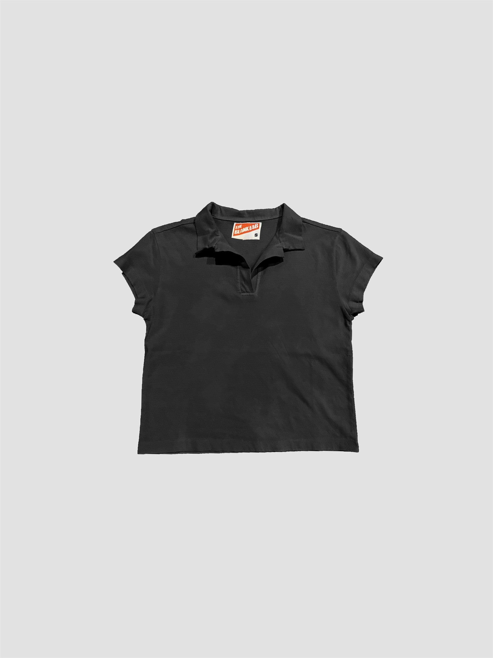 Mineral Washed Cotton Jersey Collar Tee