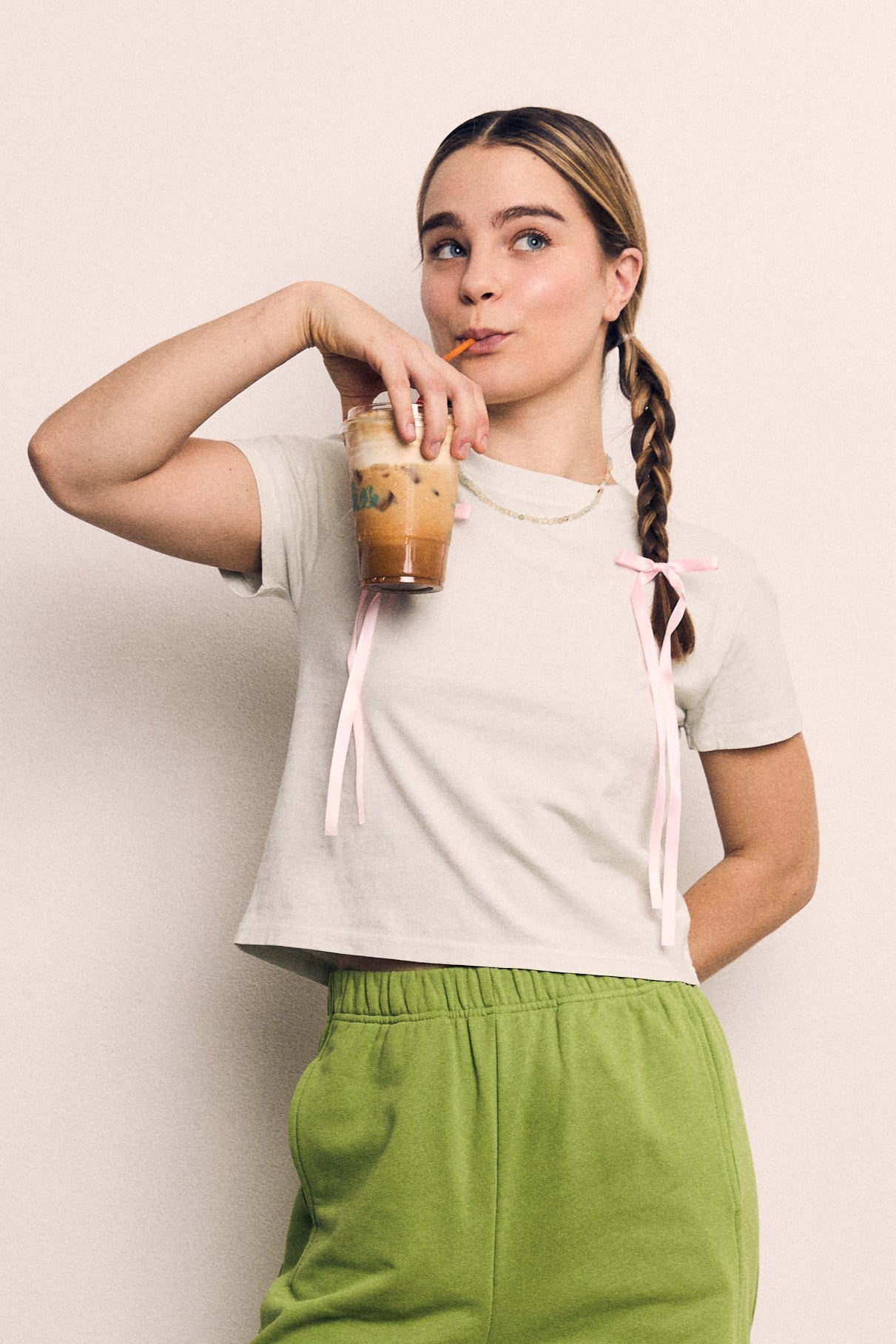 Mineral Washed Standard Fit Cotton Jersey Tee