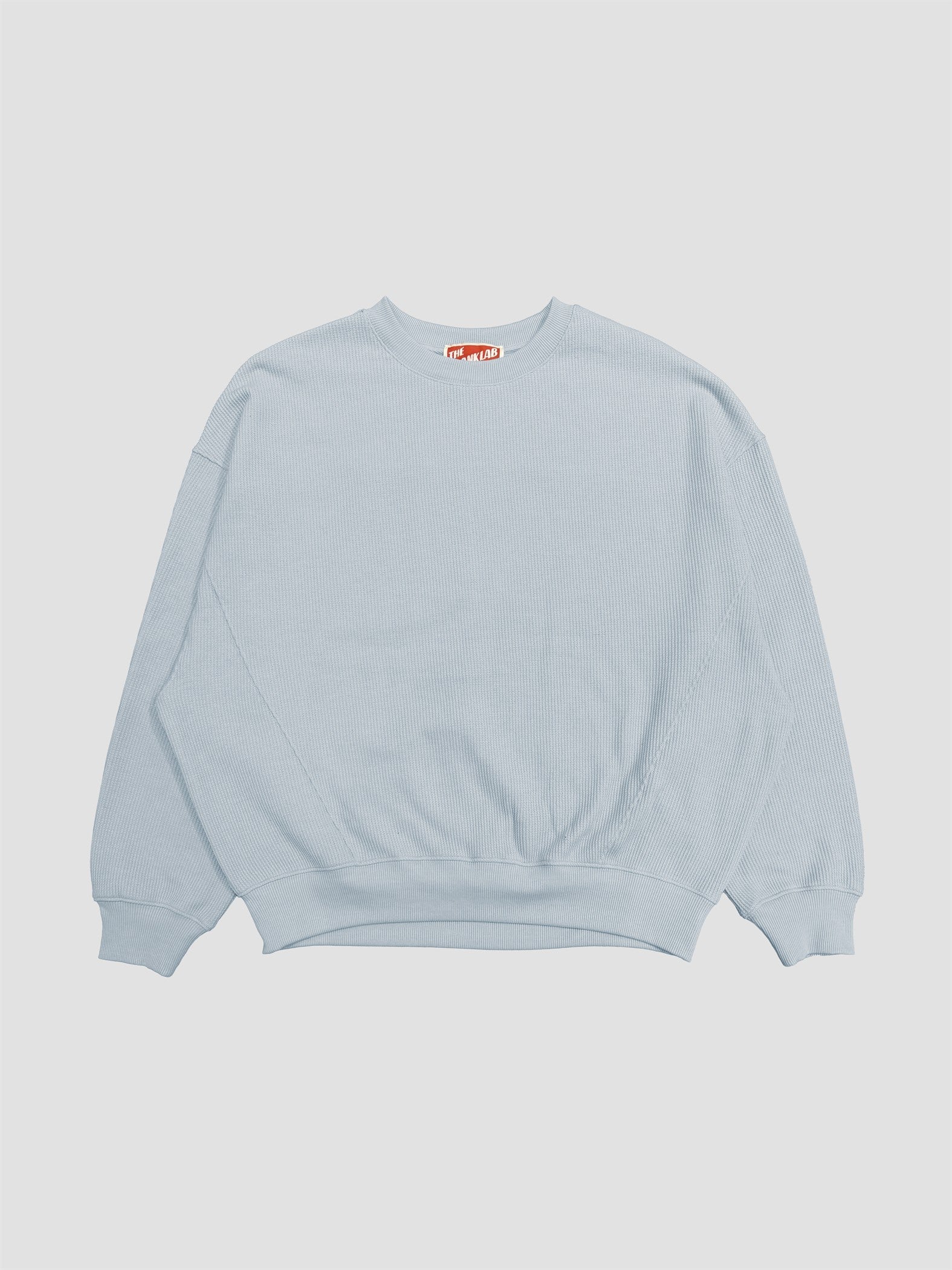 Brushed Waffle Drop Shoulder Oversized Sweatshirt