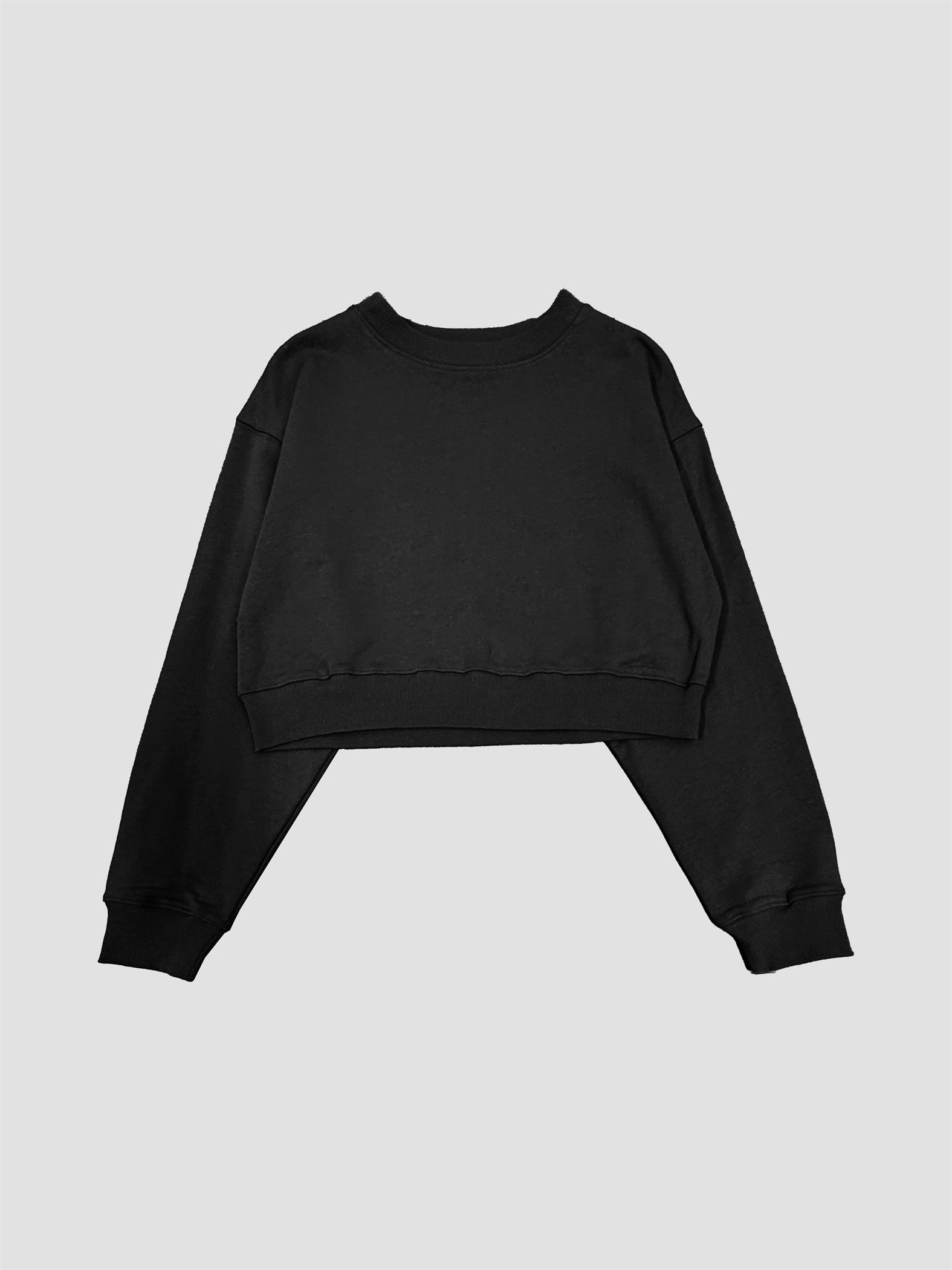 Organic Cotton Cropped Crewneck