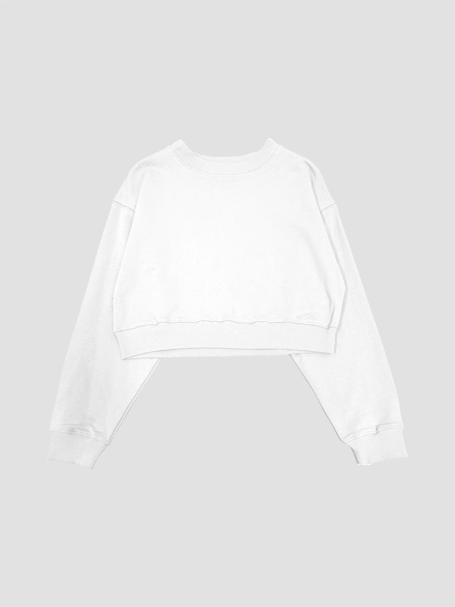 Organic Cotton Cropped Crewneck