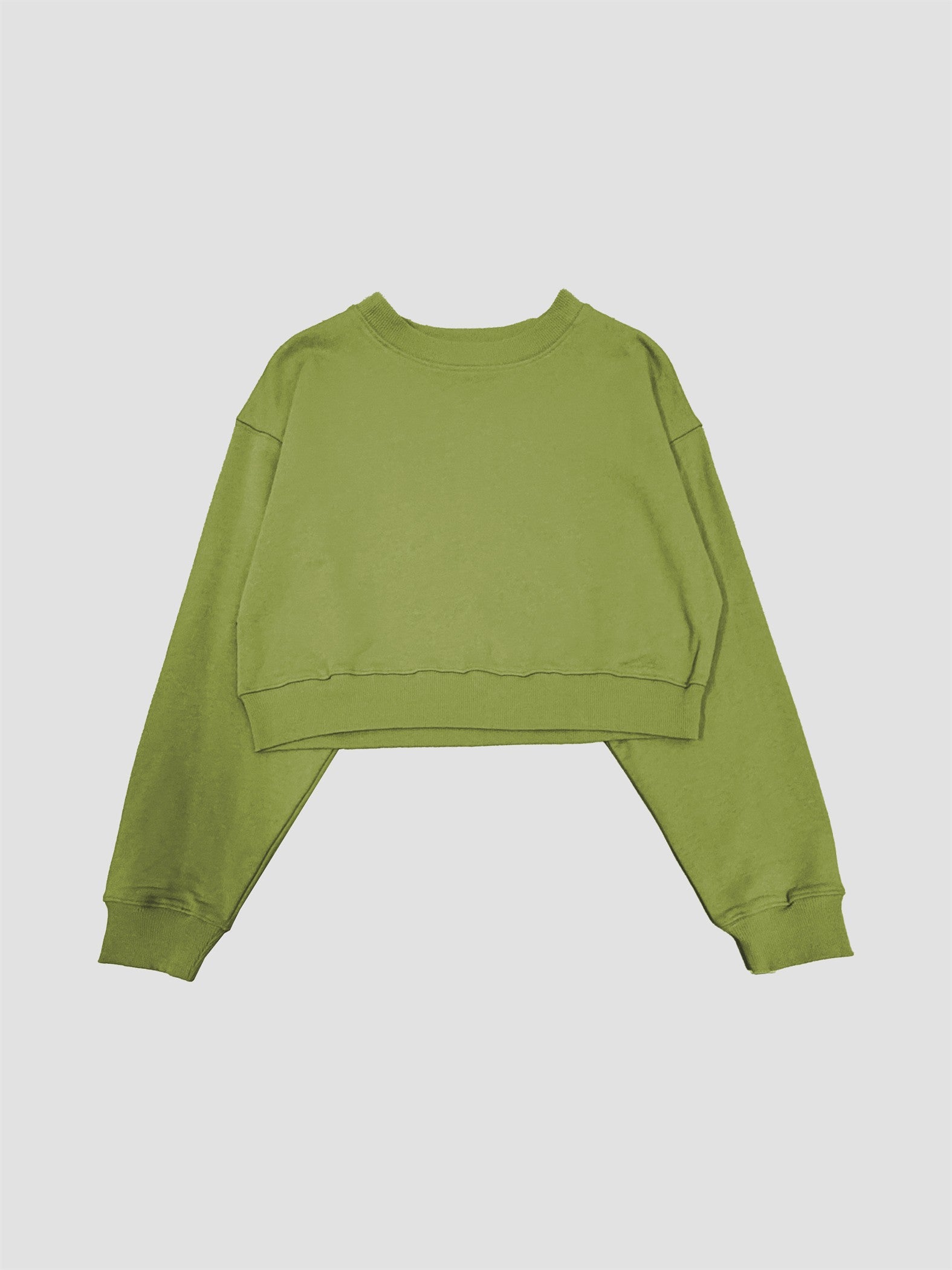 Organic Cotton Cropped Crewneck
