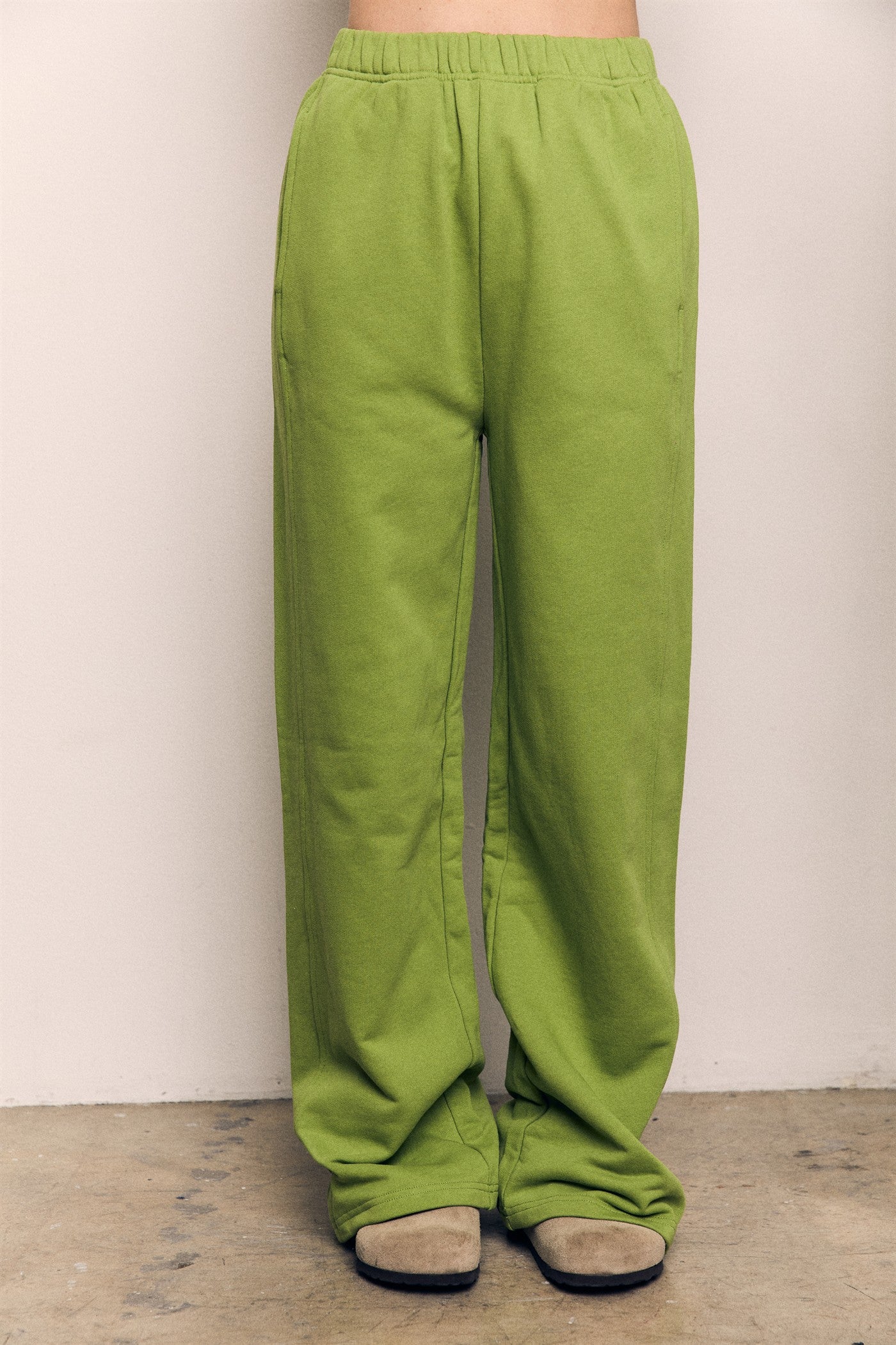 Organic Cotton Terry Wide Pants