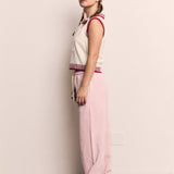 COLLAR CONTRAST VEST