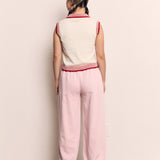 COLLAR CONTRAST VEST