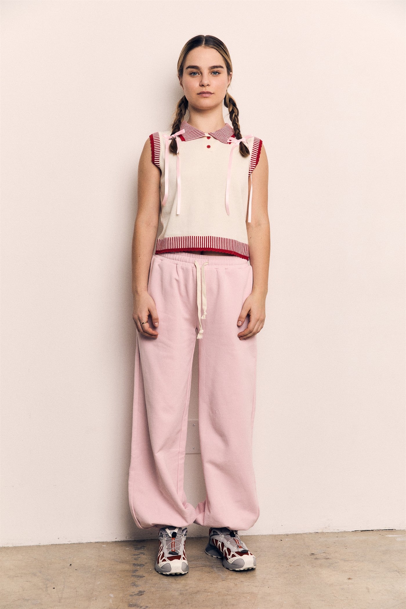 Collar Contrast Vest