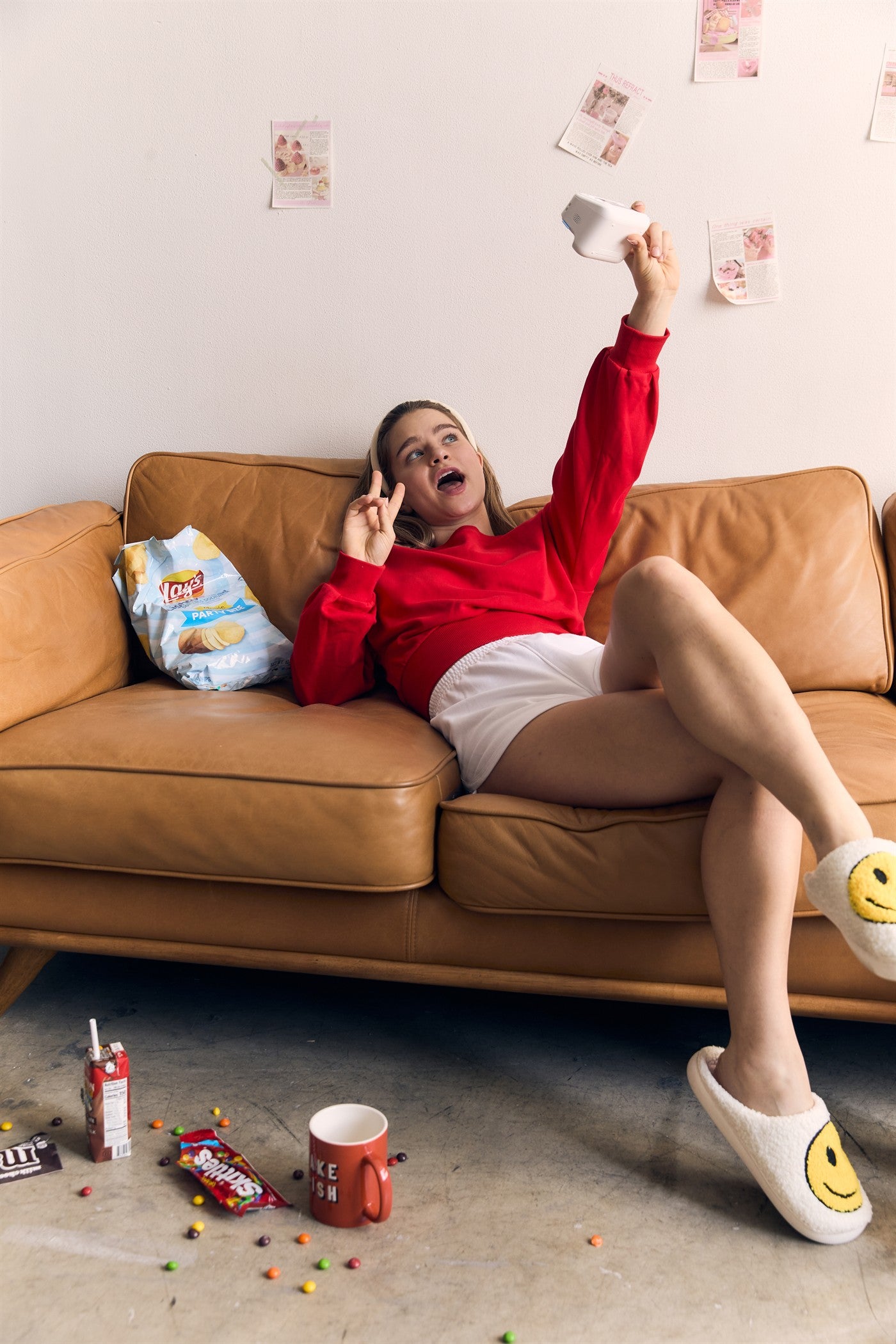 Off Shoulder Lightweight Sweatshirt