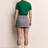 LIGHT WEIGHT SHORT SLEEVE SWEATER