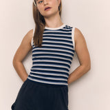 STRIPED BASIC SLEEVELESS TOP