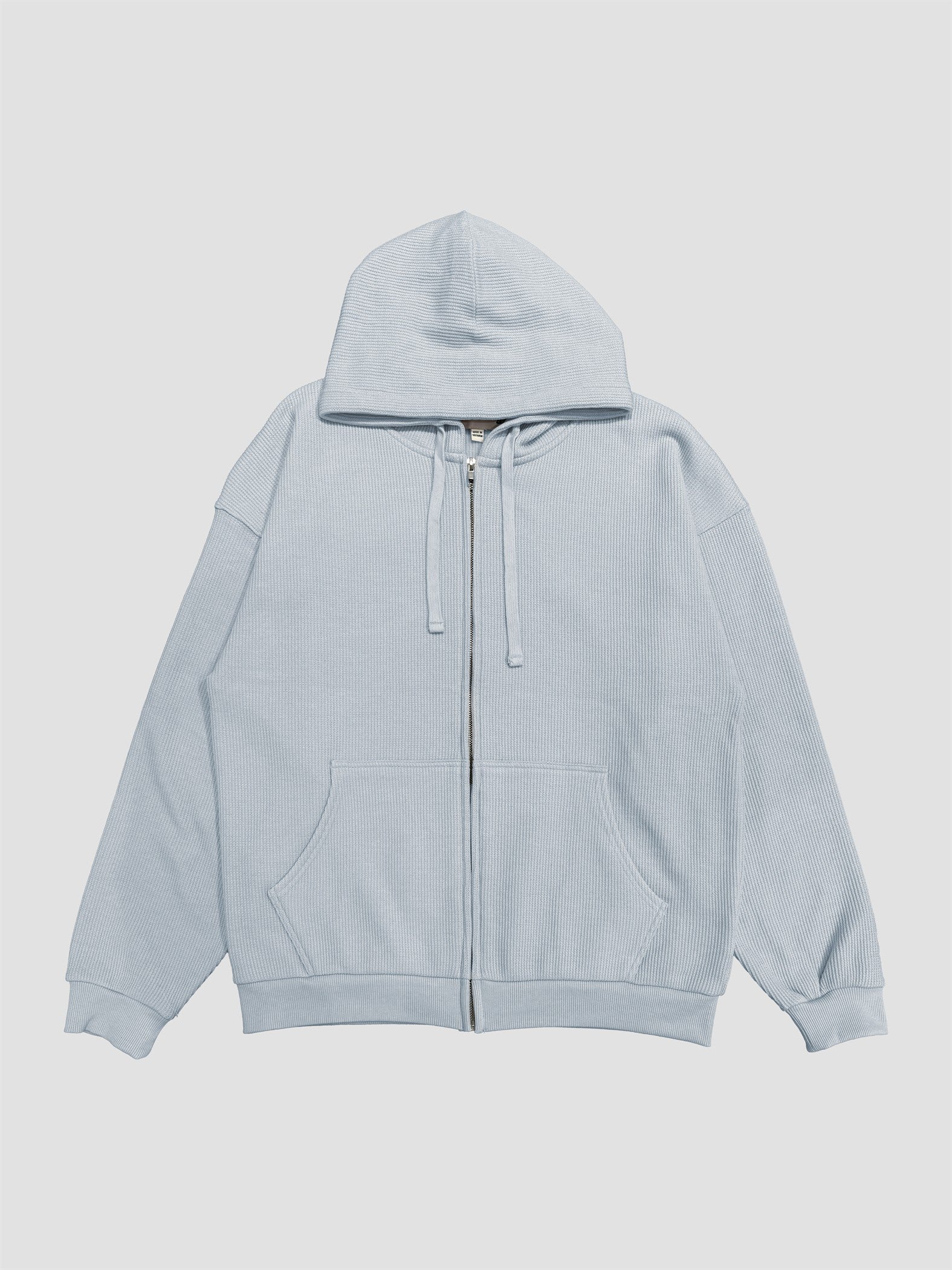 Soft Brushed Waffle Hood Zip