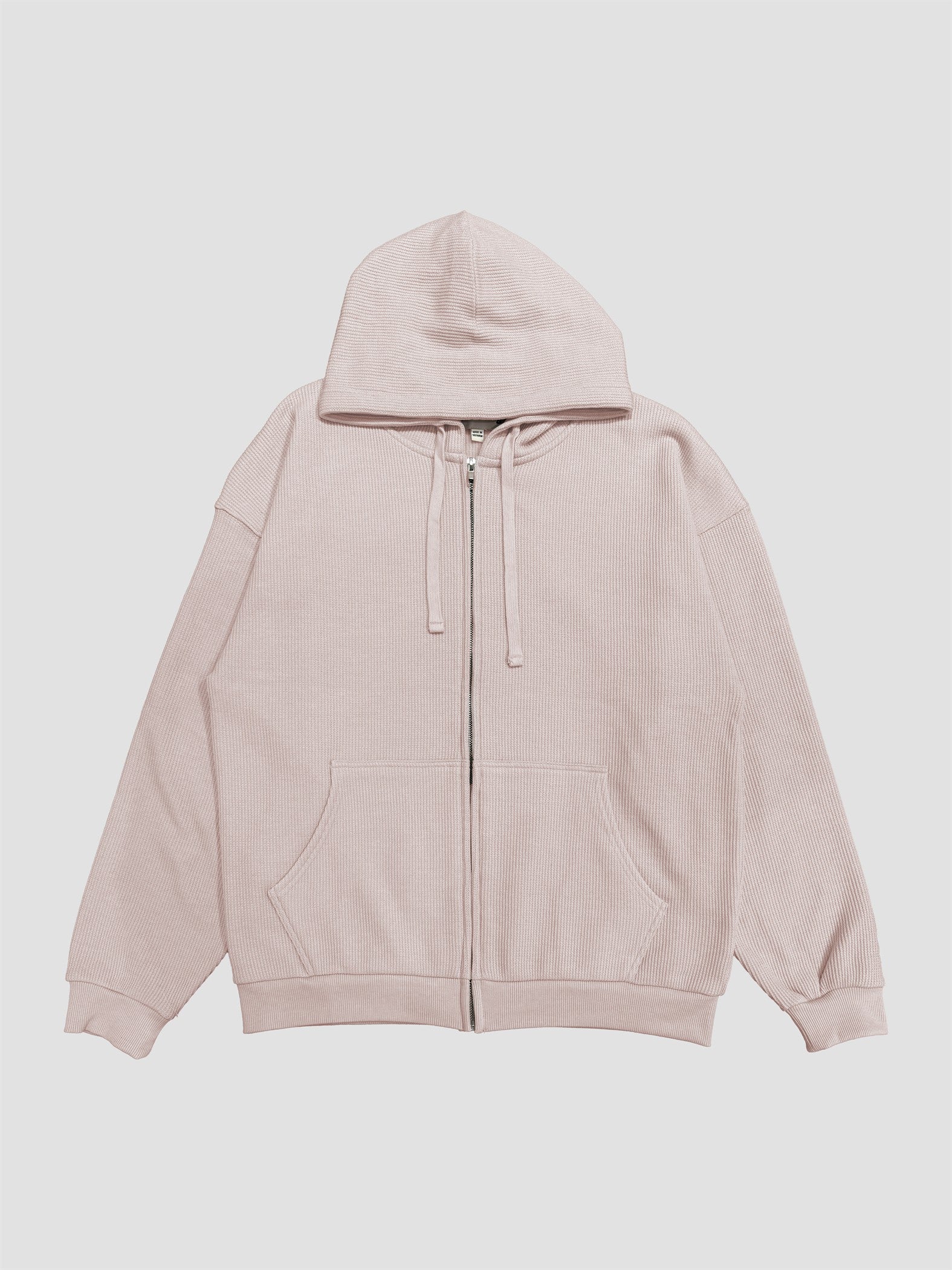 Soft Brushed Waffle Hood Zip