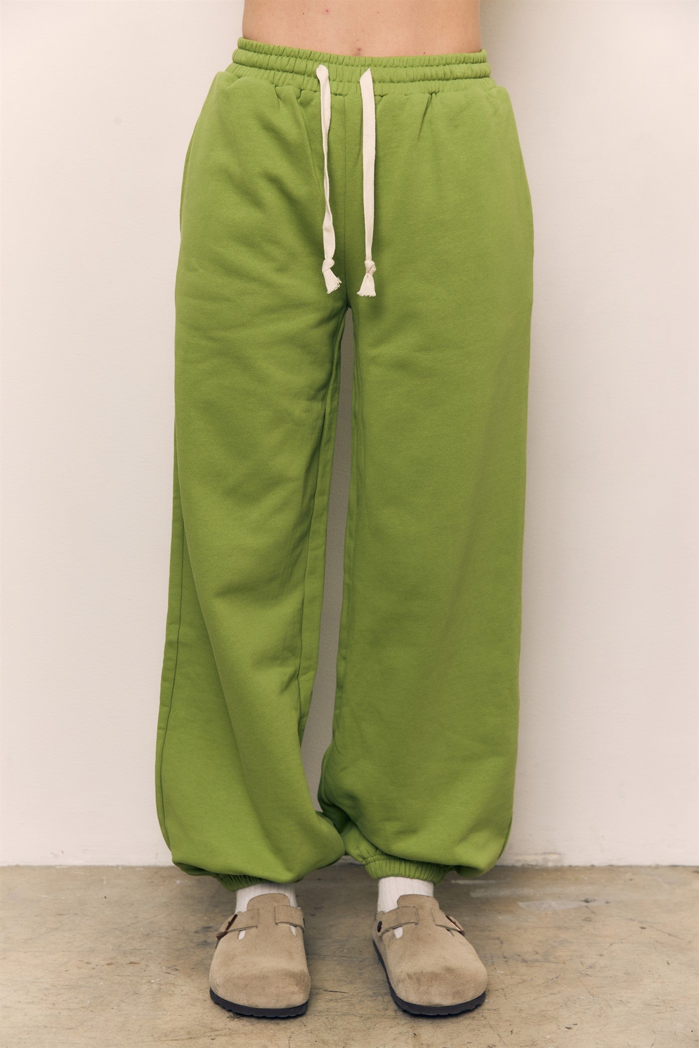 Organic Cotton Terry Wide Jogger Pant