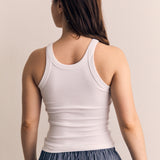 RIB MANGO SLEEVELESS TOP