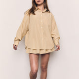 LOOSE FIT STRIPED SHIRT - PART OF SET