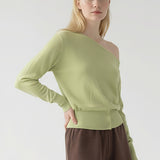 Fluid One Shoulder Knit sweater