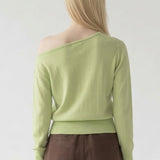 Fluid One Shoulder Knit sweater