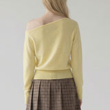 Fluid One Shoulder Knit sweater