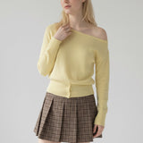 Fluid One Shoulder Knit sweater