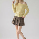 Fluid One Shoulder Knit sweater