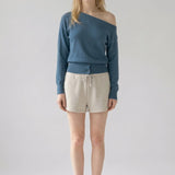 Fluid One Shoulder Knit sweater