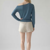 Fluid One Shoulder Knit sweater
