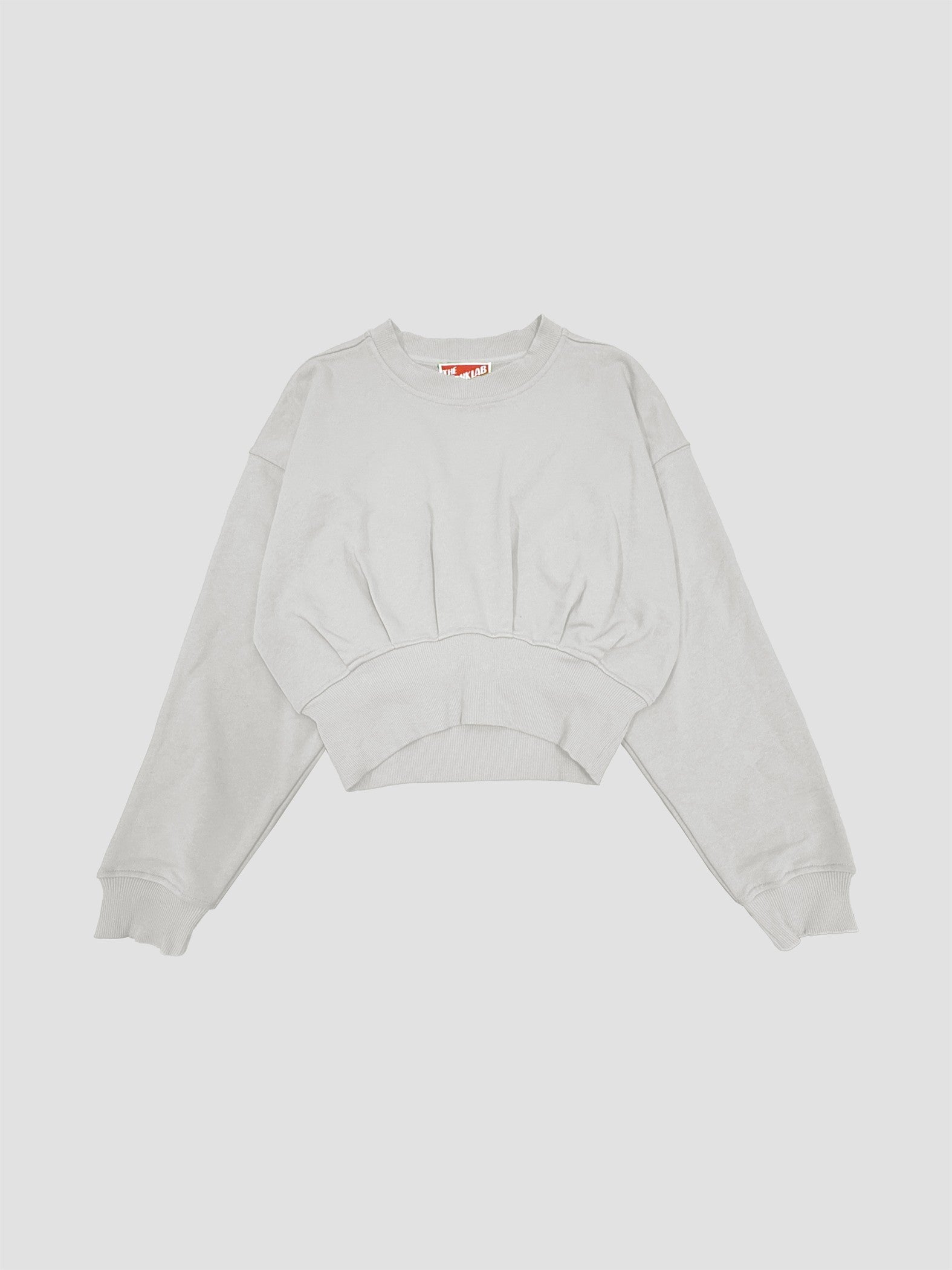 Organic Cotton Terry Cropped Balloon Sweatshirt