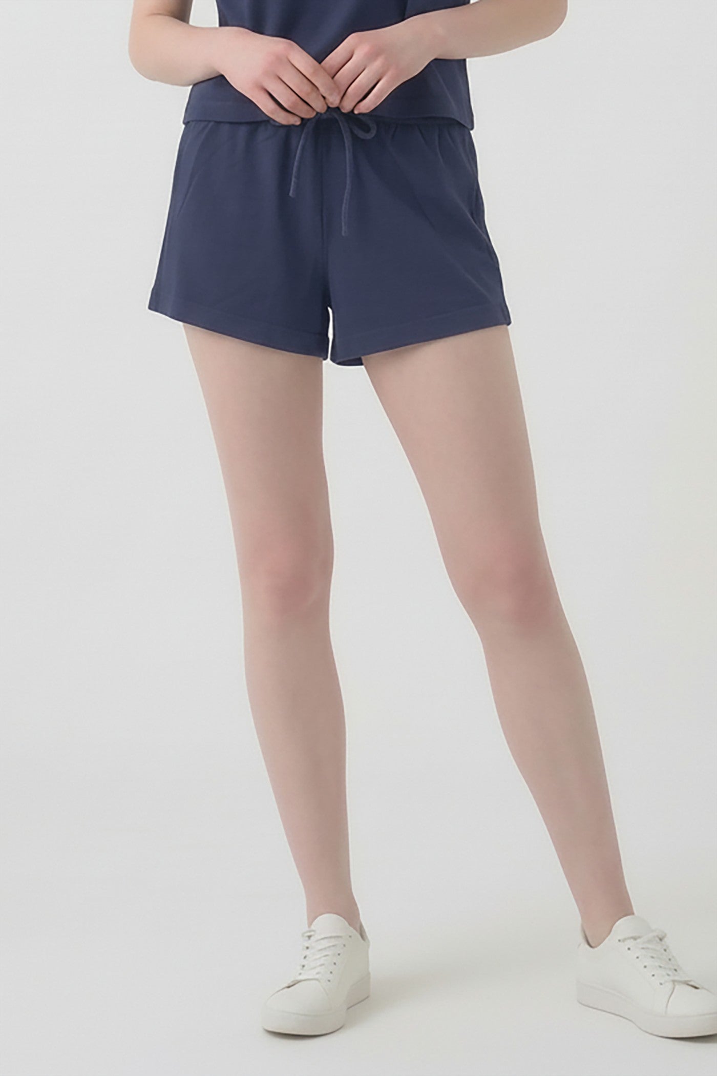 WASHED SOFT COTTON DRAWSTRING SHORT
