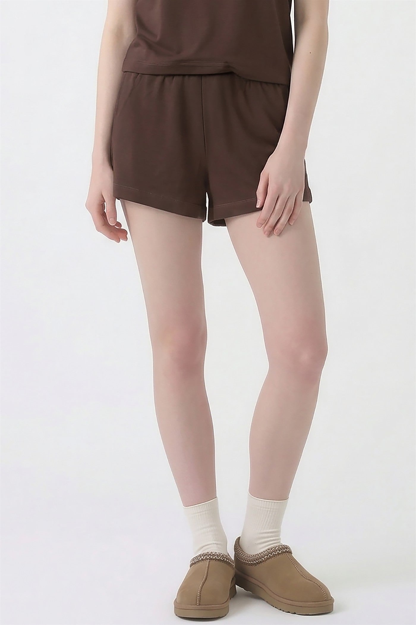 WASHED SOFT COTTON DRAWSTRING SHORT