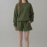 PRE SHRUNK COTTON TERRY STANDARD CREWNECK SWEATSHIRT