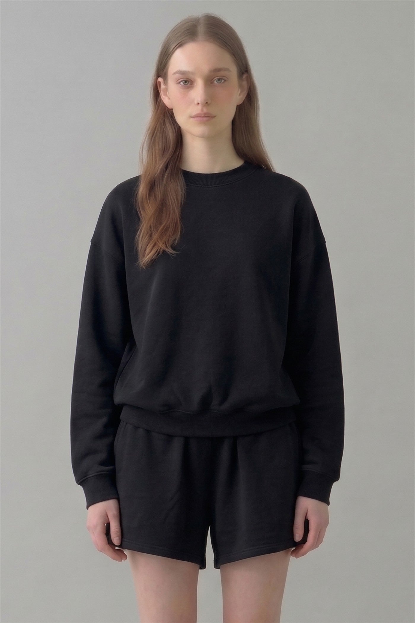 PRE SHRUNK COTTON TERRY STANDARD CREWNECK SWEATSHIRT