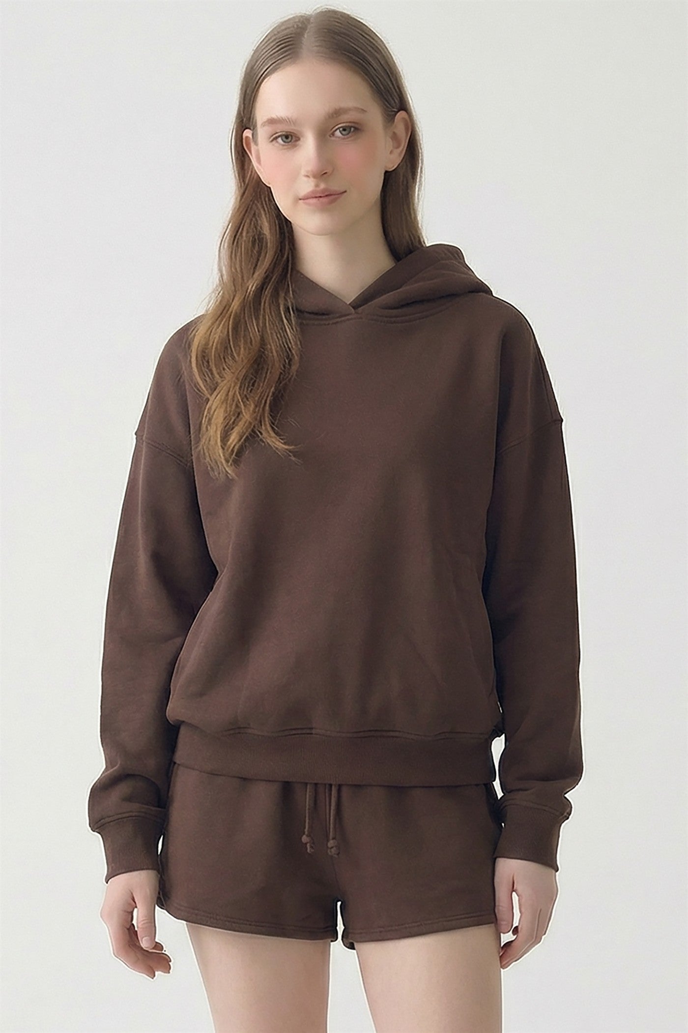 PRE SHRUNK SOFT COTTON TERRY BASIC HOODIE