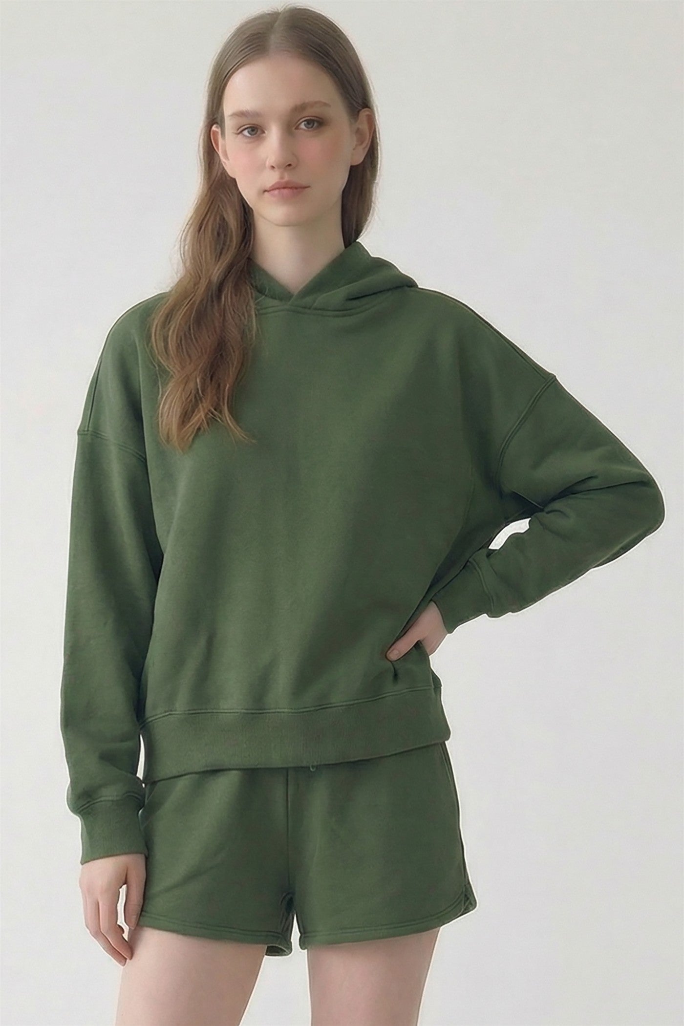 PRE SHRUNK SOFT COTTON TERRY BASIC HOODIE