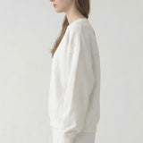 PRE SHRUNK SOFT COTTON TERRY DROPSHOULDER LOOSE CREW