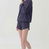 SOFT WAFFLE OVERSIZED COMFY TOP