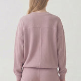 SOFT WAFFLE OVERSIZED COMFY TOP