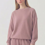 SOFT WAFFLE OVERSIZED COMFY TOP