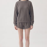 SOFT WAFFLE OVERSIZED COMFY TOP