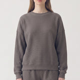 SOFT WAFFLE OVERSIZED COMFY TOP