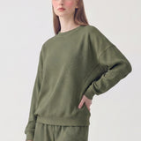 SOFT WAFFLE OVERSIZED COMFY TOP