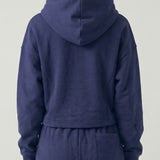 PRE SHRUNK COTTON TERRY SHORT HOOD ZIP