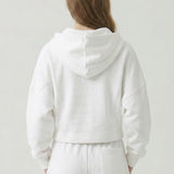 PRE SHRUNK COTTON TERRY SHORT HOOD ZIP