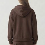 PRE SHRUNK COTTON TERRY OVERSIZED HOOD ZIPUP