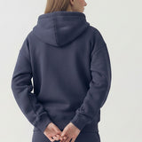 PRE SHRUNK COTTON TERRY OVERSIZED HOOD ZIPUP