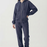 PRE SHRUNK COTTON TERRY OVERSIZED HOOD ZIPUP