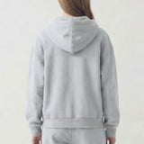 PRE SHRUNK COTTON TERRY OVERSIZED HOOD ZIPUP