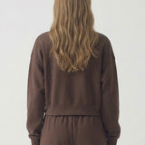 PRE SHRUNK COTTON TERRY CROPPED CREWNECK