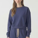 PRE SHRUNK COTTON TERRY CROPPED CREWNECK