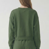 PRE SHRUNK COTTON TERRY CROPPED CREWNECK