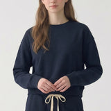 PRE SHRUNK COTTON TERRY CROPPED CREWNECK